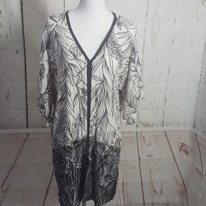 Zara Basics tunic swim cover up